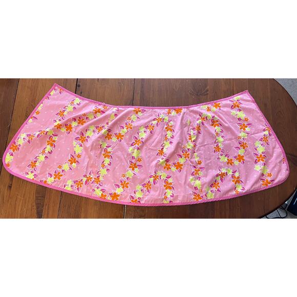 Vtg Lilly Pulitzer Skirt Size 4 Reversible White Label All Cotton Pink Yellow - Picture 6 of 9